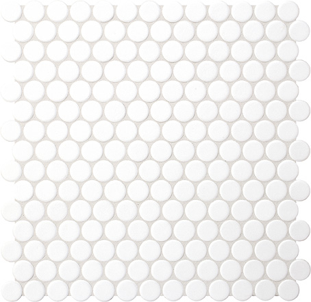 Керамическая мозаика Agrob Buchtal Loop 22,3x6,5 мм, цвет arctic white R10/B