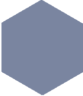 Метлахская плитка шестигранник Zahna 100/115x18 мм №09 синий