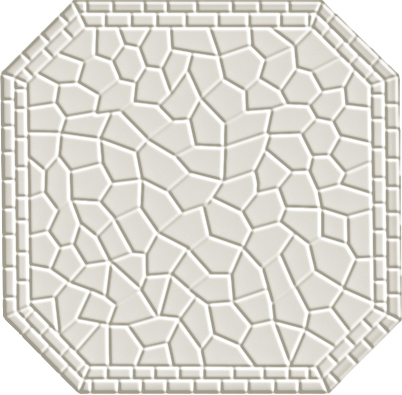 Метлахская плитка восьмигранник Zahna 150x150x11 мм №16 белый Netz