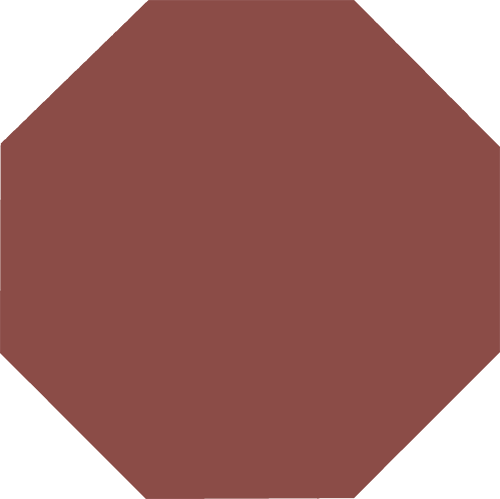 Метлахская плитка восьмигранник Zahna 300x300x11 мм №304 красный