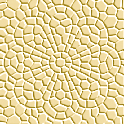 Метлахская плитка Zahna 150x150x11 мм №03 желтый Netz Dekor