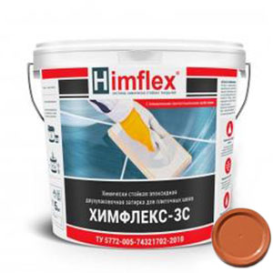 Химически стойкая затирка для швов, двухкомпонентная эпоксидная Химфлекс 3С, цвет c90, 5 кг