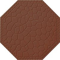 Метлахская плитка восьмигранник Zahna 170x170x11 мм №08 коричневый Netz