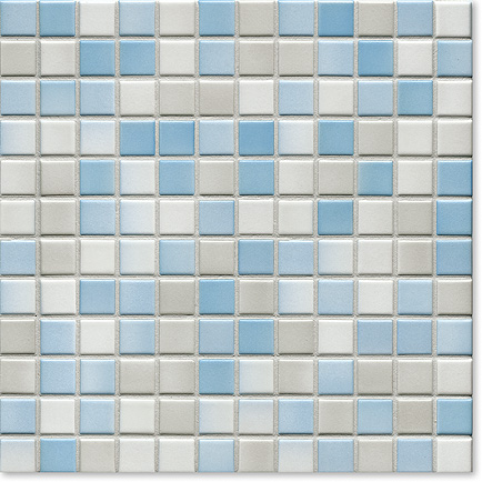 Керамическая мозаика Jasba Lavita 24x24x6,5 мм, цвет cloudy-blue matt-glossy