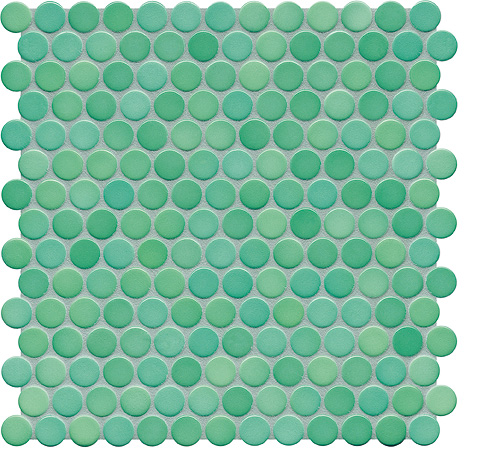 Керамическая мозаика Agrob Buchtal Loop 22,3x6,5 мм, цвет sea green glossy