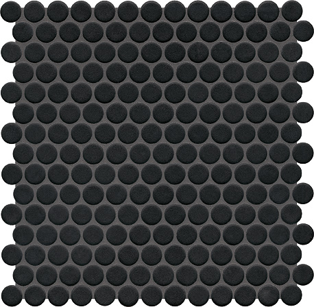 Керамическая мозаика Agrob Buchtal Loop 22,3x6,5 мм, цвет night black R10/B