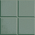 Метлахская плитка Zahna 150x150x11 мм №07 зеленый Karo