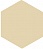 Кислотоупорная плитка шестигранник Zahna 100/115x11 мм №01 кремовый Eben R9