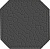 Метлахская плитка восьмигранник Zahna 150x150x11 мм №02 черный Netz