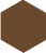 Кислотоупорная плитка шестигранник Zahna 100/115x11 мм №08 коричневый Eben R9