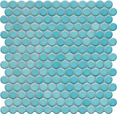 Керамическая мозаика Agrob Buchtal Loop 22,3x6,5 мм, цвет aqua blue R10/B