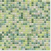 Керамическая мозаика Agrob Buchtal Kauri 12x12x6,5 мм, цвет aquagreen-mix glossy