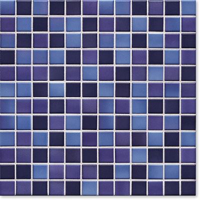 Керамическая мозаика Jasba Lavita 24x24x6,5 мм, цвет indigo-blue matt-glossy