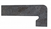 Плинтус для ступеней Exagres Metalica 326 Basalt, правый 395x175 мм