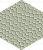 Метлахская плитка шестигранник Zahna 150/173x11 мм №18 мятный Netz