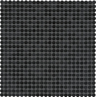 Керамическая мозаика Agrob Buchtal Loop 12x6,5 мм, цвет night black glossy
