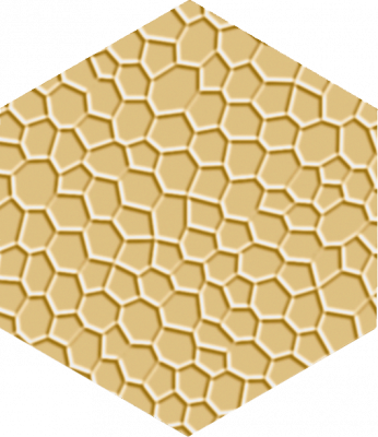 Метлахская плитка шестигранник Zahna 150/173x11 мм №03 желтый Netz