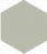 Кислотоупорная плитка шестигранник Zahna 100/115x11 мм №18 мятный Eben R10/A