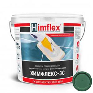 Химически стойкая затирка для швов, двухкомпонентная эпоксидная Химфлекс 3С, цвет c50, 5 кг
