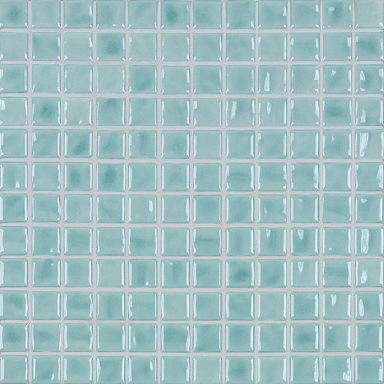 Керамическая мозаика Jasba Amano 24x24x6,5 мм, цвет blue glacier brillant