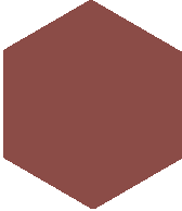 Метлахская плитка шестигранник Zahna 100/115x18 мм №304 красный