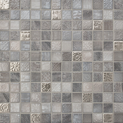 Керамическая мозаика Jasba Traces 24x24x6,5 мм, цвет lava grey mix