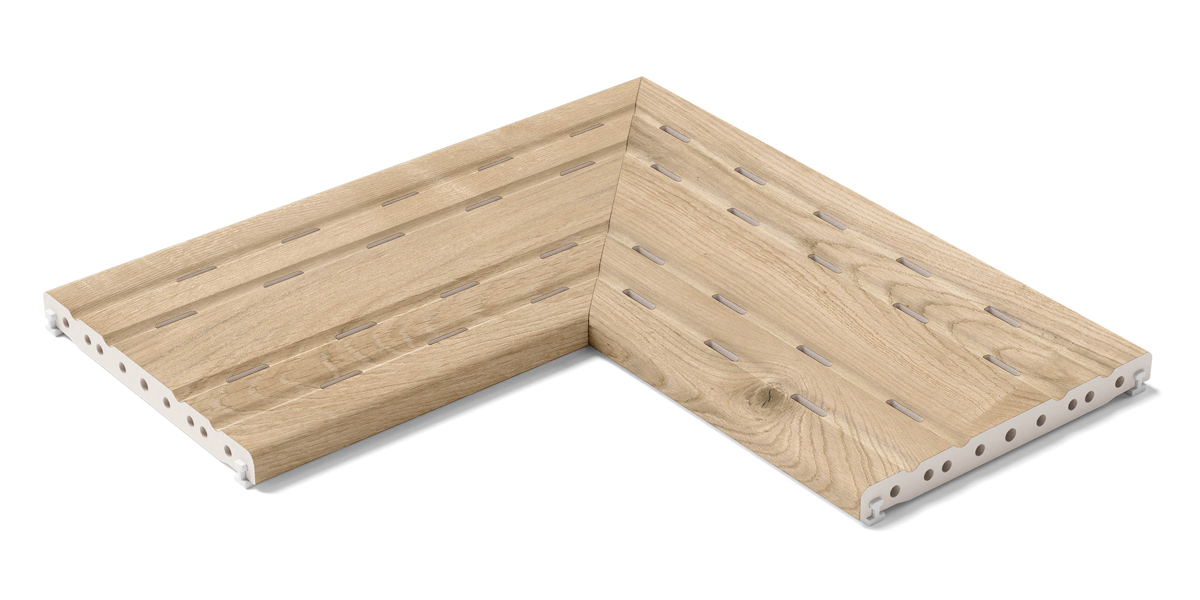KERASTEP AMAZONIA 1226 Решетка угол (из 2х частей) / REJILLA RJ25 ESQUINA R11 Anti-Slip 250x500x22 мм 