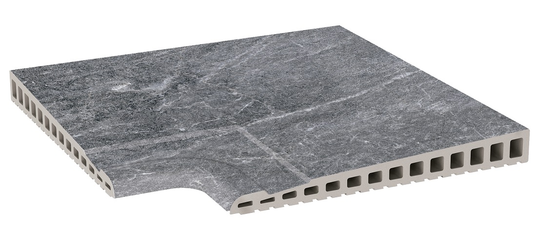 Рукохват угол Exagres Imperial Ceniza 330х330х17-30 мм R12/C