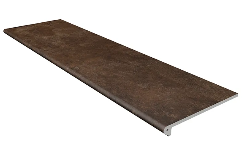 GRES ARAGON URBAN Caoba 7241 Ступень флорентийская / PELDAÑO FIORENTINO R9 315х1500х14 мм