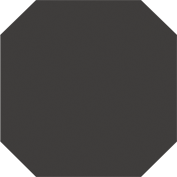 Метлахская плитка восьмигранник Zahna 170x170x11 мм №02 черный