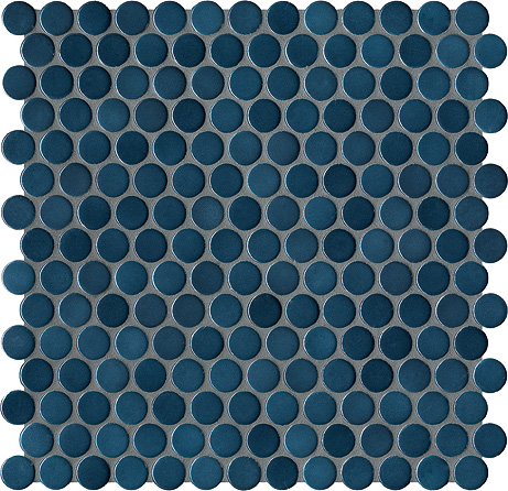 Керамическая мозаика Agrob Buchtal Loop 22,3x6,5 мм, цвет steel blue glossy