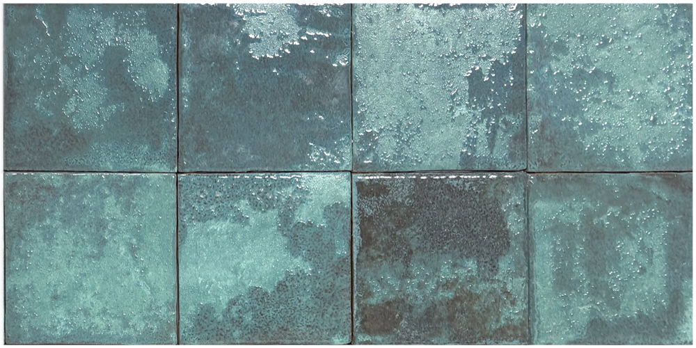 KERASTEP ODIN 6240 Turquoise глянцевая  керамогранит 100х100х8,2 мм