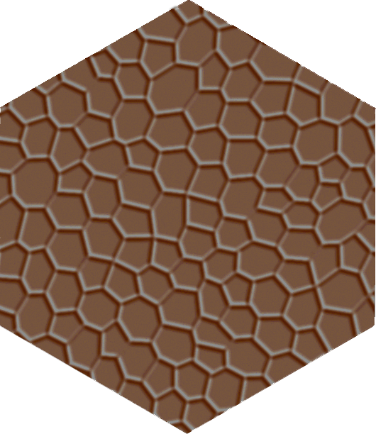 Метлахская плитка шестигранник Zahna 150/173x11 мм №08 коричневый Netz