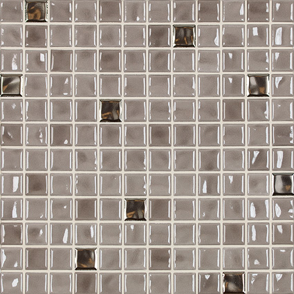Керамическая мозаика Jasba Amano 24x24x6,5 мм, цвет taupe metallic-mix