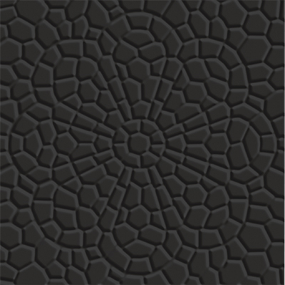 Метлахская плитка Zahna 150x150x11 мм №02 черный Netz Dekor