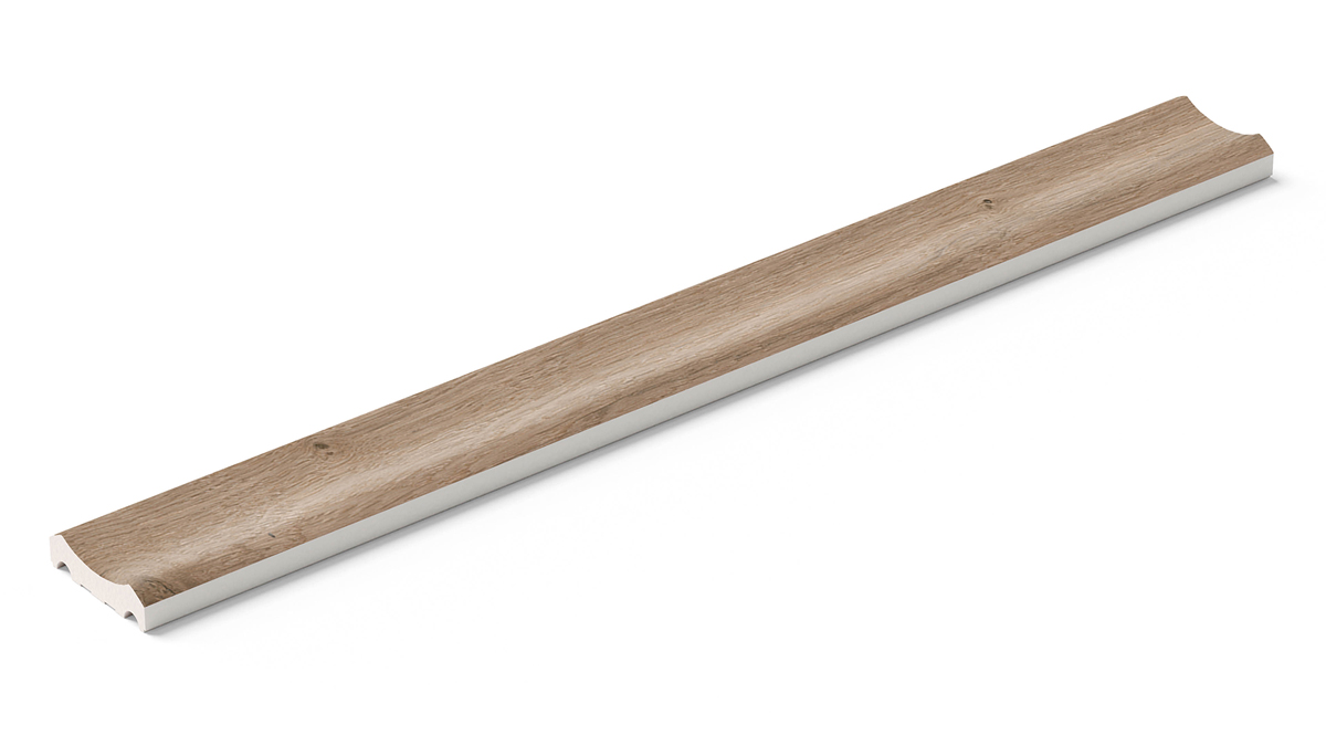 KERASTEP AMAZONIA 1216 Плинтус радиальный внутр. / MEDIA CAÑA INTERIOR MDCA I000 R11 Anti-Slip 55x500x15 мм 