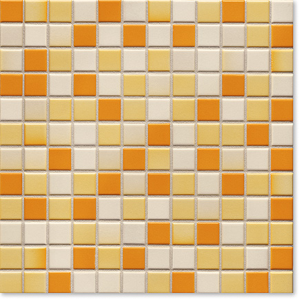 Керамическая мозаика Jasba Lavita 24x24x6,5 мм, цвет sunny-orange matt-glossy