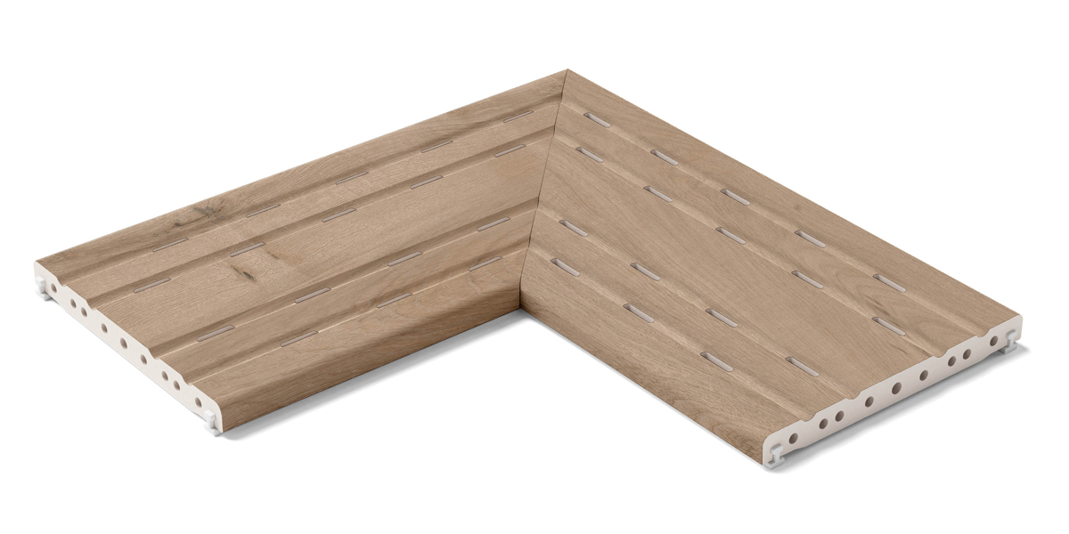 KERASTEP AMAZONIA 1216 Решетка угол (из 2х частей) / REJILLA RJ25 ESQUINA R11 Anti-Slip 250x500x22 мм 