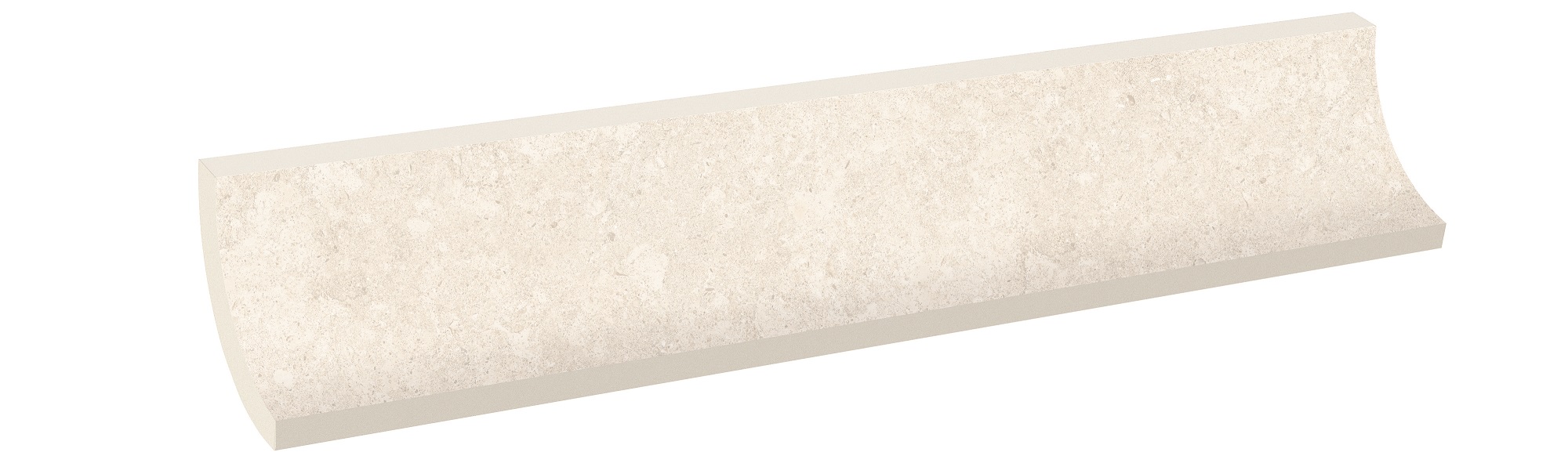 Плинтус радиальный Exagres Bedford White 665х77 мм R9