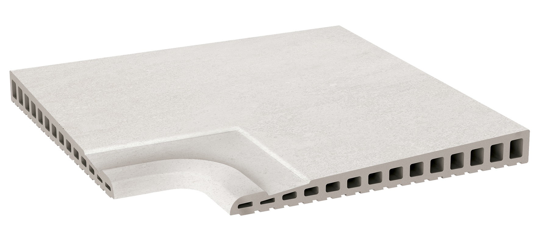 Рукохват угол Exagres Opera Ivory 330х330х17-30 мм R12/C