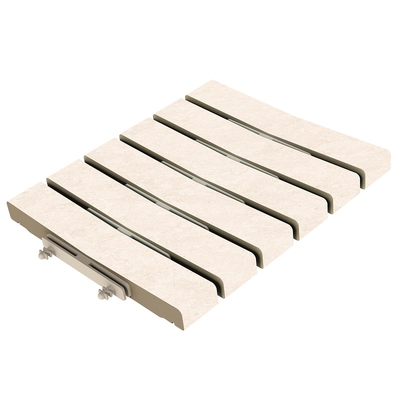 Решетка перелива Exagres Bedford White 245х300х30, R12/C