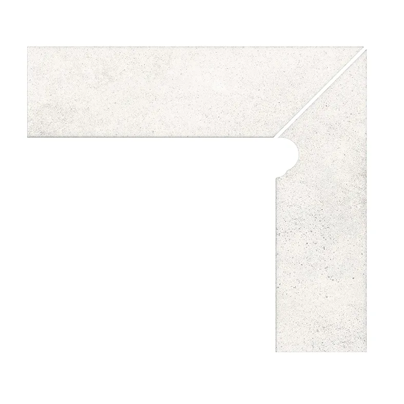 GRES ARAGON URBAN Blanco 7211 Плинтус флор. ступени правый (из 2 частей)