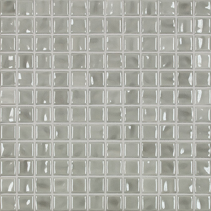 Керамическая мозаика Jasba Amano 24x24x6,5 мм, цвет gris clair brillant