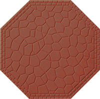 Метлахская плитка восьмигранник Zahna 170x170x11 мм №304 красный Netz