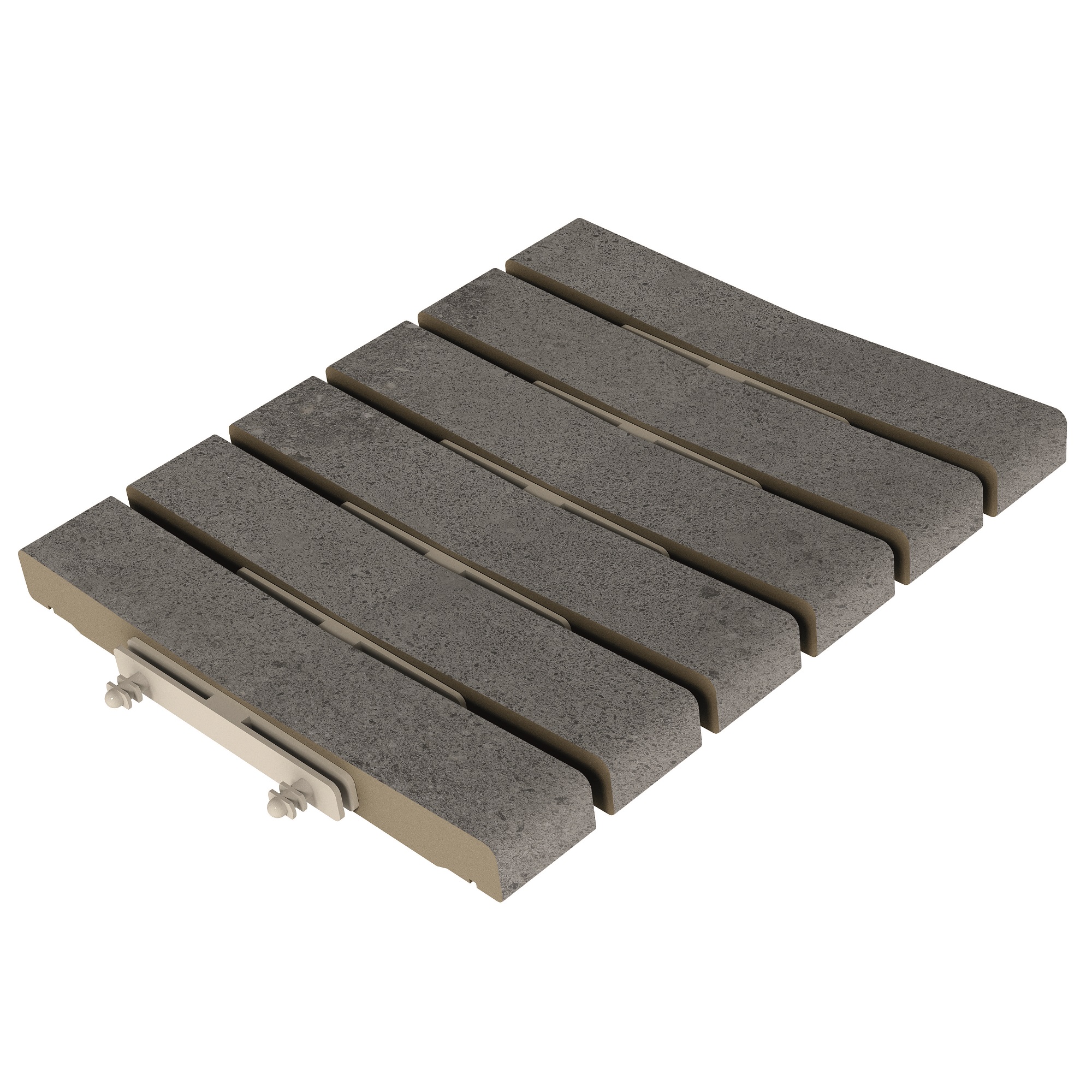 EXAGRES ESSENZA Grafite 598 Решетка перелива / REJILLA MODULAR R11 245х300х30 мм