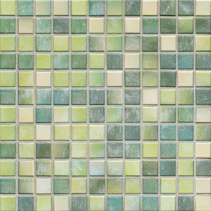 Керамическая мозаика Agrob Buchtal Kauri 24x24x6,5 мм, цвет aquagreen-mix R10/B