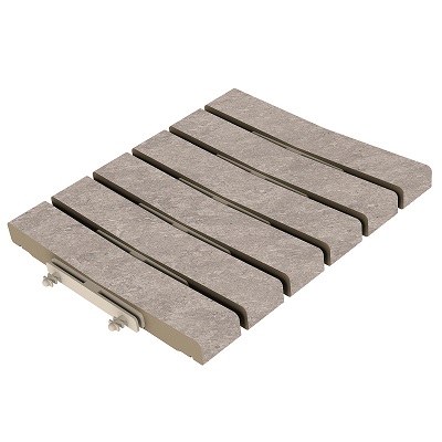 Решетка перелива Exagres Bedford Pearl 245х300х30, R12/C