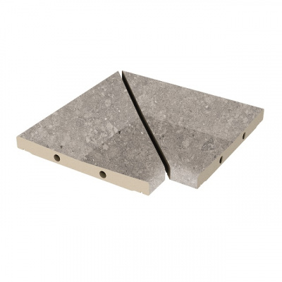 Решетка угол ( из 2-х частей) Exagres Bedford Pearl 300х300х30, R12/C