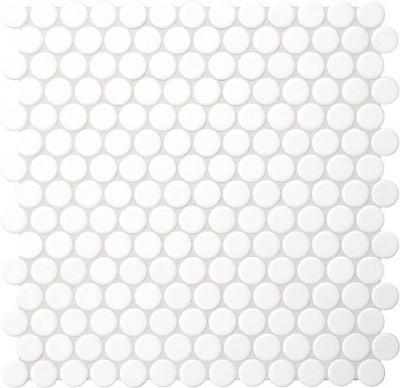 Керамическая мозаика Agrob Buchtal Loop 22,3x6,5 мм, цвет arctic white R10/B