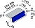 Рифленая плитка с обкладкой под решетку 107°с маркером Interbau 244x140, арт. 5820 RH C